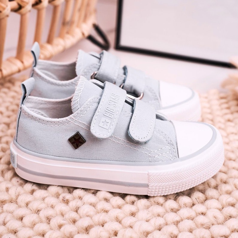 Zapatillas bajas para niños con velcro Big Star HH374100 Azul 2