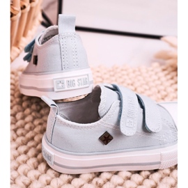 Zapatillas bajas para niños con velcro Big Star HH374100 Azul 3