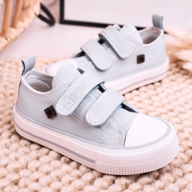 Zapatillas bajas para niños con velcro Big Star HH374100 Azul 5