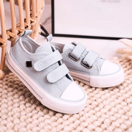 Zapatillas bajas para niños con velcro Big Star HH374100 Azul 6