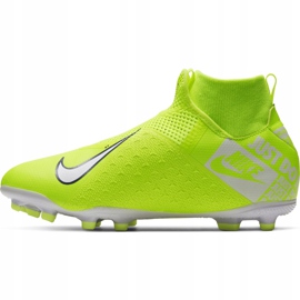 Zapatillas de fútbol Nike Phantom Vsn Academy Df FG / MG Junior AO3287 717 amarillo amarillo 2