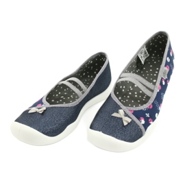 Calzado infantil befado 116Y276 azul marino plata gris 5