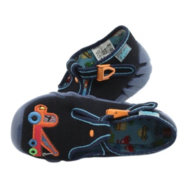 Calzado infantil befado 110P389 azul marino naranja 8