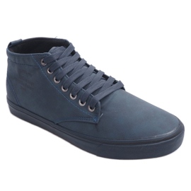 Zapatillas altas con estilo Y007 Azul marino 1