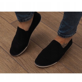 Zapatillas sin cordones negras Lycra D16M negro 1