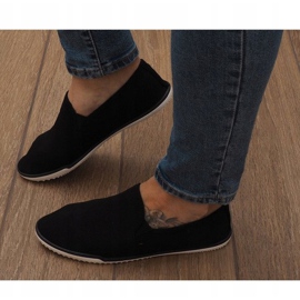 Zapatillas sin cordones negras Lycra D16M negro 2