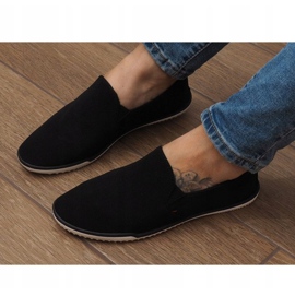Zapatillas sin cordones negras Lycra D16M negro 3