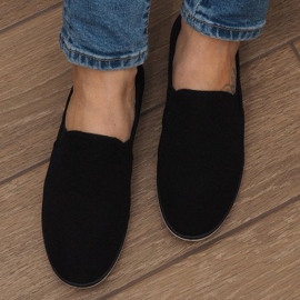 Zapatillas sin cordones negras Lycra D16M negro 4