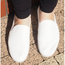 Lycra BL181-2 Zapatillas blancas sin cordones blanco 1