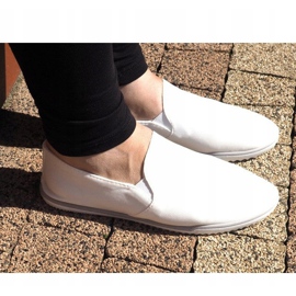 Lycra BL181-2 Zapatillas blancas sin cordones blanco 2