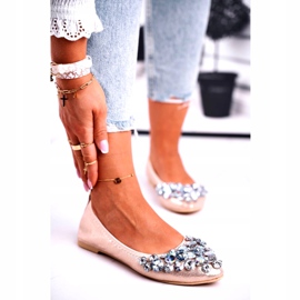 SEA Bailarinas de mujer con piedras de cristal dorado 1