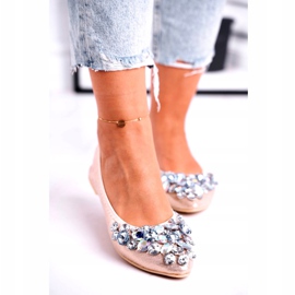 SEA Bailarinas de mujer con piedras de cristal dorado 3