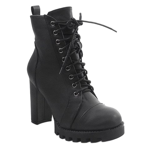 Botas atadas Workery 9102-1 Negro 1
