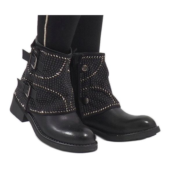 Marquiiz Botas negras decoradas 6352-PA negro 1