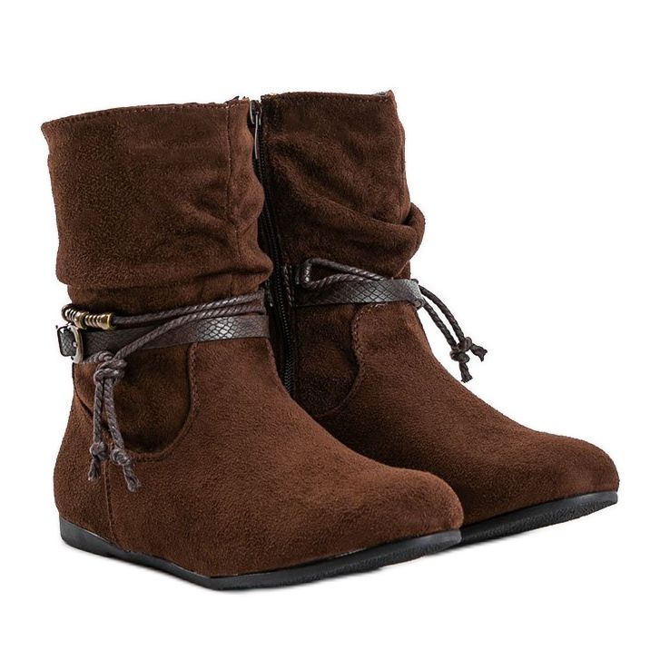 Botas de mujer ante marrón DH28 1