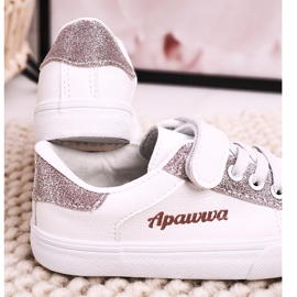 Apawwa Deportivas Infantiles Con Brocado Blanco Camila 5