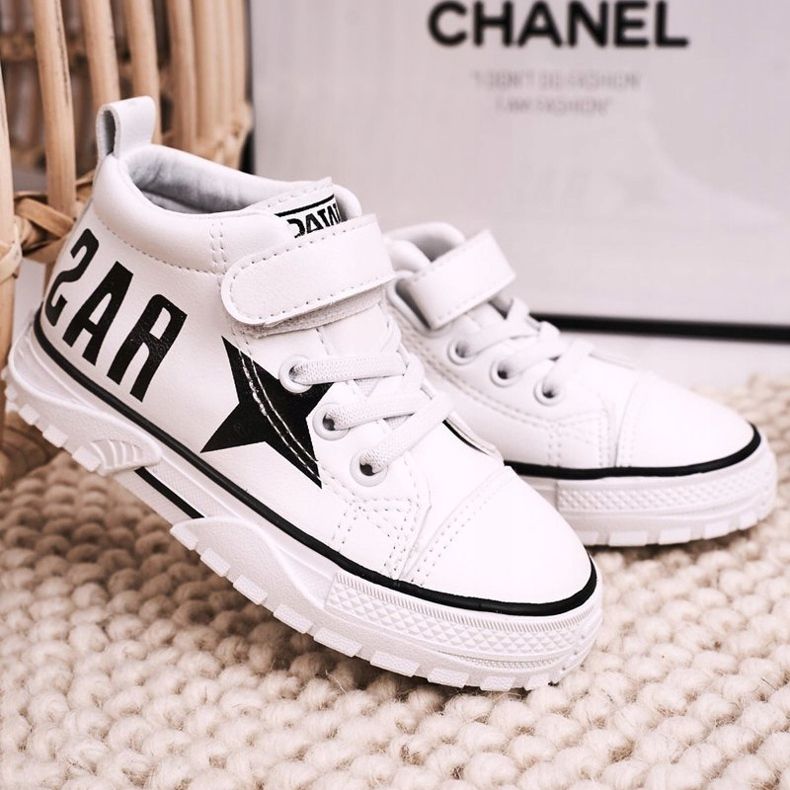 Apawwa Zapatillas Altas Infantiles Con Velcro Blanco Sparky 2