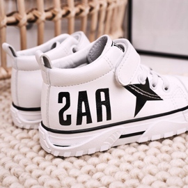 Apawwa Zapatillas Altas Infantiles Con Velcro Blanco Sparky 5