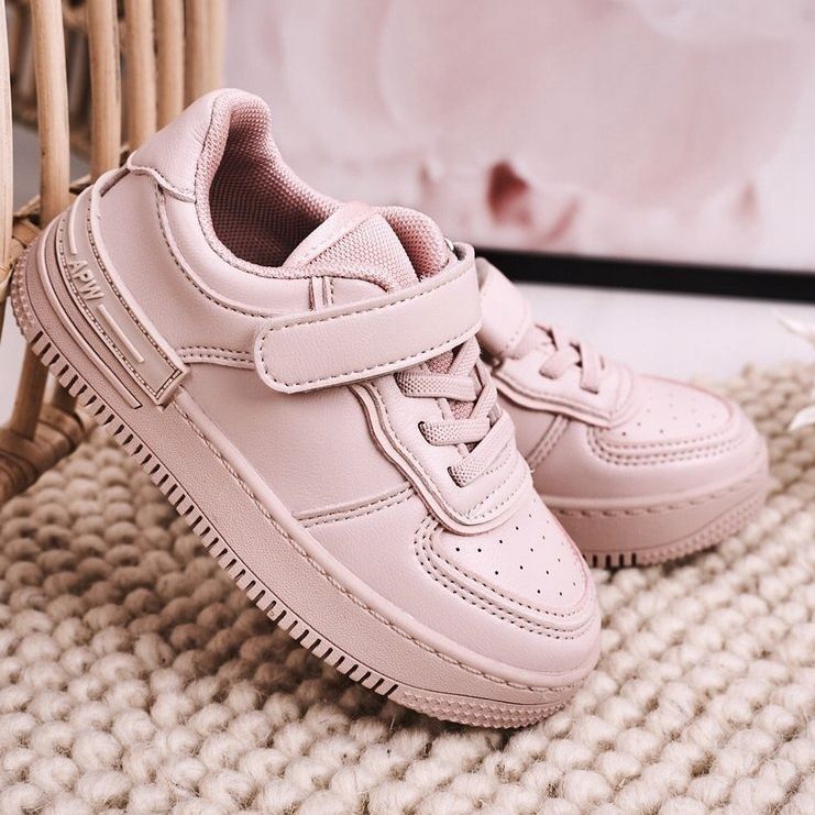 Apawwa Zapatillas Deportivas Infantiles Con Velcro Pink Airy rosado 2