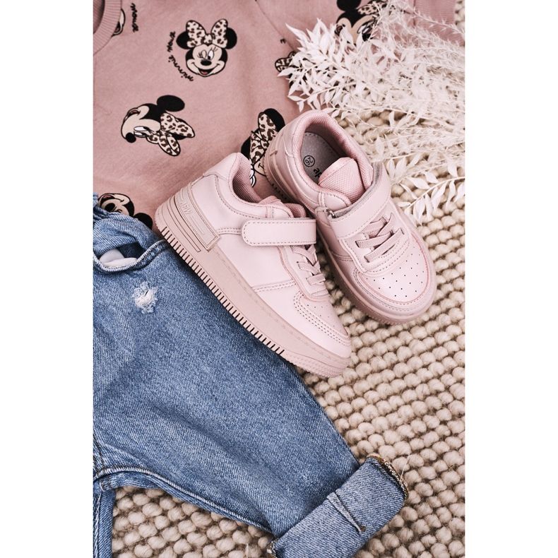 Apawwa Zapatillas Deportivas Infantiles Con Velcro Pink Airy rosado 1