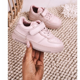 Apawwa Zapatillas Deportivas Infantiles Con Velcro Pink Airy rosado 4