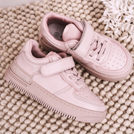 Apawwa Zapatillas Deportivas Infantiles Con Velcro Pink Airy rosado 5