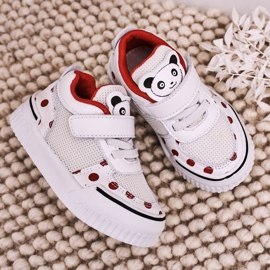 Apawwa Zapatillas Deportivas Infantiles Con Panda Rojo y Blanco Chico 6