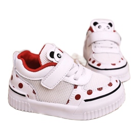 Apawwa Zapatillas Deportivas Infantiles Con Panda Rojo y Blanco Chico 4
