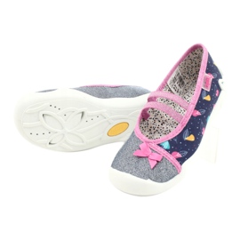 Calzado infantil befado 116X286 azul marino rosado plata 4