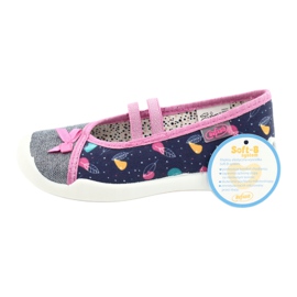 Calzado infantil befado 116X286 azul marino rosado plata 6