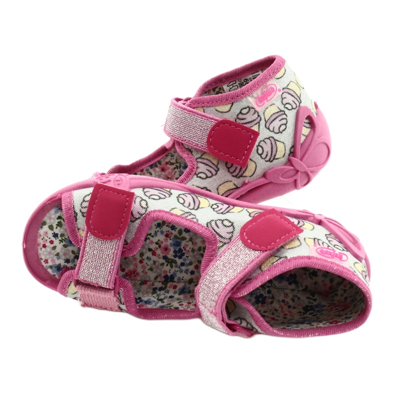 Calzado infantil befado 242P099 rosado plata gris 5