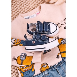 Zapatillas bajas para niños con velcro Big Star HH374201 Azul marino 9
