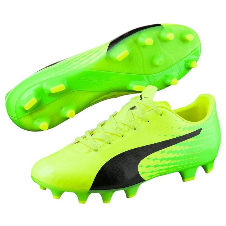 Botas de fútbol Puma Evo Speed ​​17.4 Fg M 104017 01 verde 3