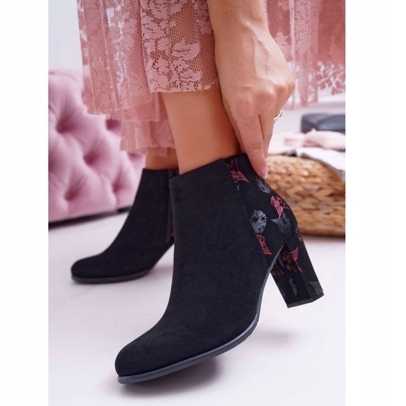 Botas De Mujer Con Tacón Alto Sergio Leone Con Flores Rosas Folk Negro Eros2 1 Botas De Mujer Con Tacón Alto Sergio Leone Con Flores Rosas Folk Negro Eros2 1