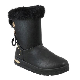 Botas de nieve AN-107 negras para mujer negro 1 Botas de nieve AN-107 negras para mujer negro 1