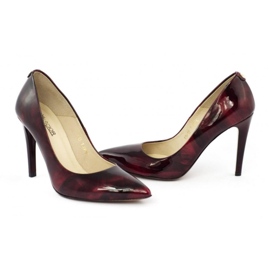 Tacones granate Neścior 006-C rojo 3