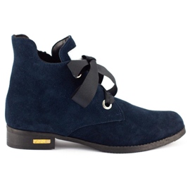Olivier Botas con cinta, aislante Flora azul marino 1