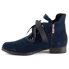Olivier Botas con cinta, aislante Flora azul marino 2