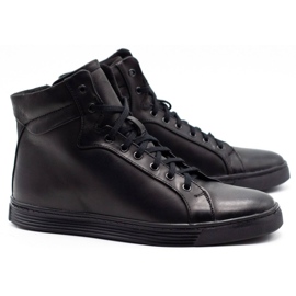 KENT Zapatos de hombre creepersy insulated 306 Black negro 2