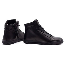 KENT Zapatos de hombre creepersy insulated 306 Black negro 4