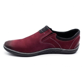 Joker Zapatos hombre piel mocasines 937 burdeos rojo multicolor 1