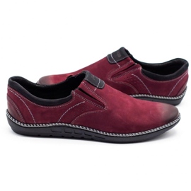 Joker Zapatos hombre piel mocasines 937 burdeos rojo multicolor 5