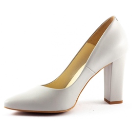 Clasicco Zapatos de salón para mujer en el poste 1089 gris claro 1