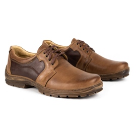 Polbut Zapatos casual de hombre K19 marrón 2