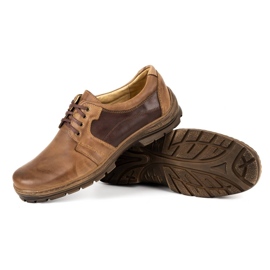 Polbut Zapatos casual de hombre K19 marrón 3