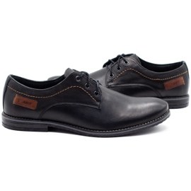 ABIS Zapatos hombre piel 4149 grano negro 4