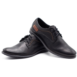 ABIS Zapatos hombre piel 4149 grano negro 5