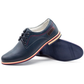 ABIS Zapatos piel hombre 4149 Grl azul marino 3