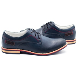 ABIS Zapatos piel hombre 4149 Grl azul marino 5