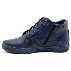 Polbut Zapatos de invierno para hombre J47S azul marino 1